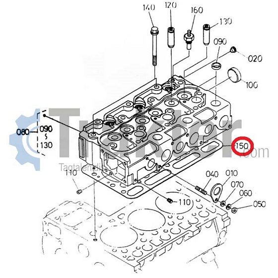ΦΛΑΝΤΖΑ ΚΕΦΑΛΗΣ 16415-03310 OEM - Εικόνα 1