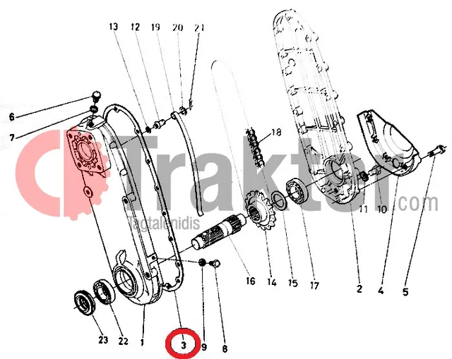 ΦΡΕΖΑΣ ΦΛΑΝΤΖΑ ΚΑΠΑΚΙ ORIGINAL KUBOTA 66613-32144 66613-32142