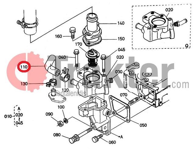 ΚΟΛΑΡΟ ΜΙΚΡΟ ΘΕΡΜΟΣΤΑΤΗ 1a021-73340 OEM