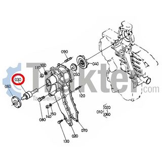 ΑΝΤΛΙΑ ΝΕΡΟΥ ΡΟΥΛΕΜΑΝ ORIGINAL KUBOTA 16661-73550 15521-73550