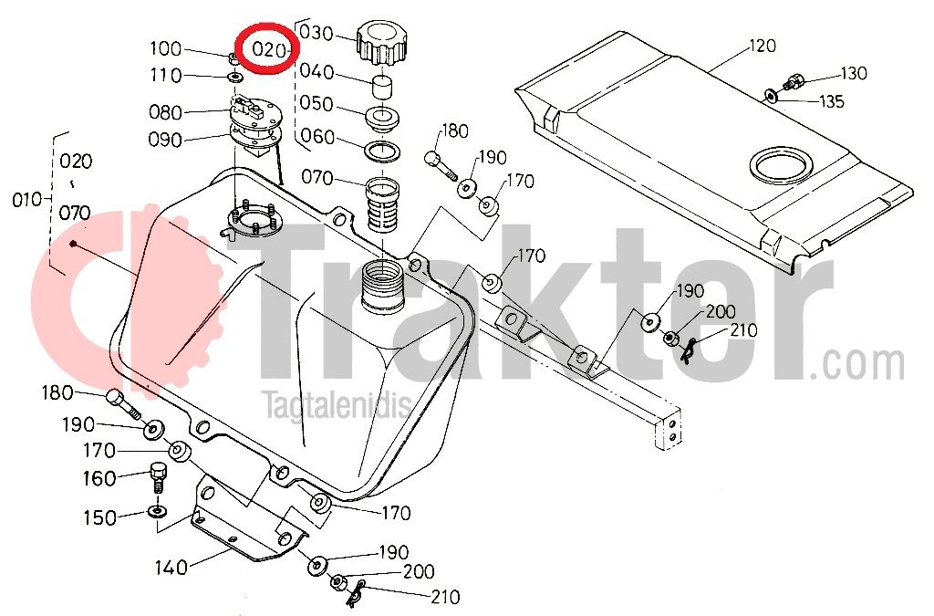 ΡΕΖΕΡΒΟΥΑΡ ΠΕΤΡΕΛΑΙΟΥ ΚΑΠΑΚΙ 38240-35200 OEM 34550-42030 OEM 34150-35223 OEM 34150-35220 OEM