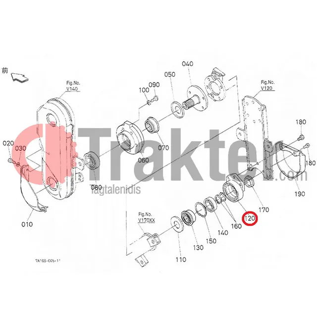 ΦΡΕΖΑΣ ΚΟΥΖΙΝΕΤΟ ORIGINAL KUBOTA 7a105-55230 7a105-55232