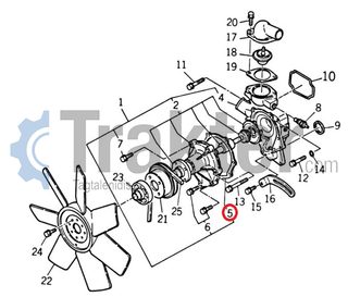 ΑΝΤΛΙΑ ΝΕΡΟΥ ΦΛΑΝΤΖΑ 6213-613-001-00 OEM