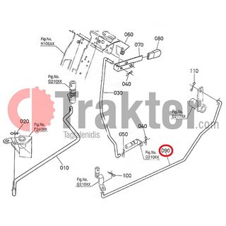 CABLE QUICK TURN ORIGINAL KUBOTA 6a700-44710 6a700-44713