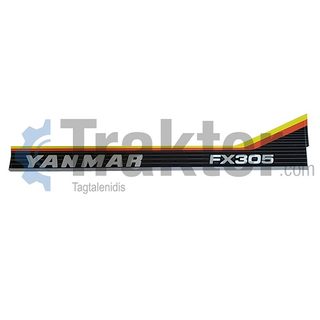 STICKERS BONNET SET YANMAR FX305