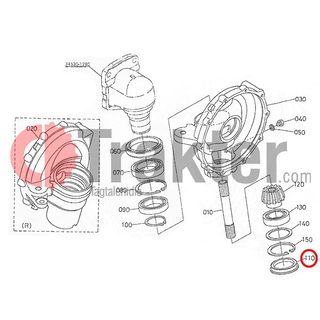 ΤΑΠΑ ΜΟΥΑΓΙΕ ΤΡΟΧΟΥ ORIGINAL KUBOTA 34550-13100