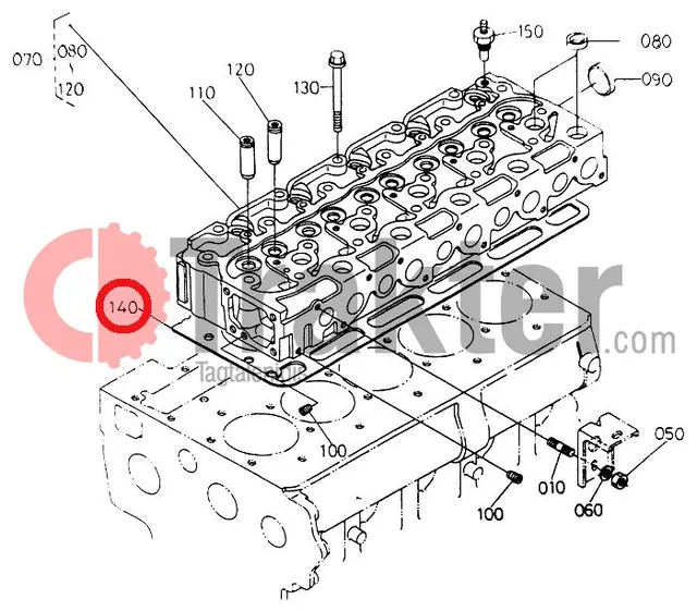 ΦΛΑΝΤΖΑ ΚΕΦΑΛΗΣ ORIGINAL KUBOTA 16484-03310