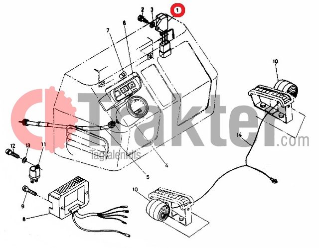 RECTIFIER REGULATOR RELAY OFF LAMP ORIGINAL KUBOTA 67111-55250