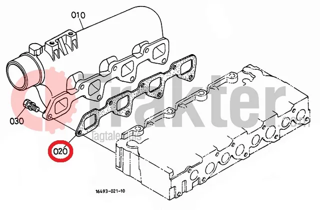 ΦΛΑΝΤΖΑ ΠΟΛΛΑΠΛΗΣ ΕΙΣΑΓΩΓΗΣ ORIGINAL KUBOTA 1a091-11822 16423-11820 17345-11820