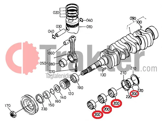 ΚΟΥΖΙΝΕΤΟ ΒΑΣΕΩΣ 0,2 ORIGINAL KUBOTA 17311-23930 17331-23930