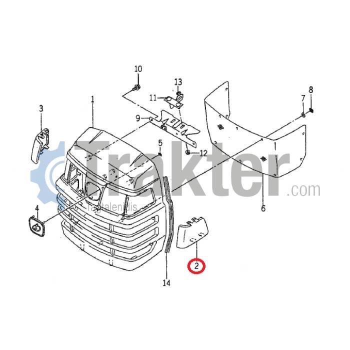 ΑΝΤΑΝΑΚΛΑΣΤΙΚΟ ΑΡΙΣΤΕΡΟ ORIGINAL ISEKI 1678-602-004-00 - Εικόνα 1