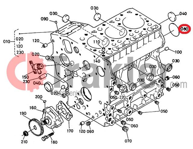 ΤΑΠΑ ΚΟΡΜΟΥ ORIGINAL KUBOTA 15261-96160 06311-75040