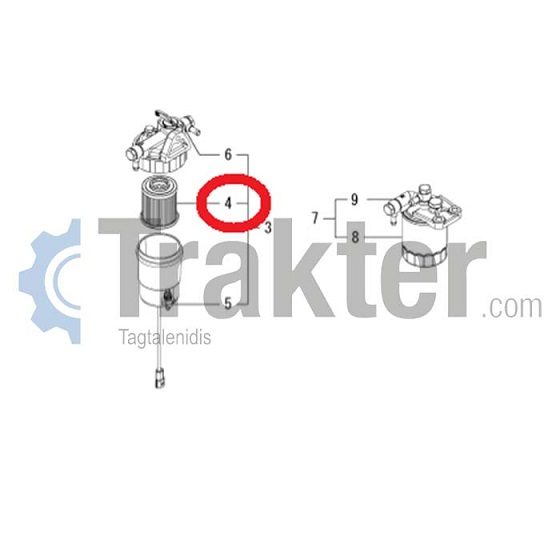 ΦΙΛΤΡΟ ΠΕΤΡΕΛΑΙΟΥ ORIGINAL ISEKI 6213-240-013-00 - Εικόνα 1